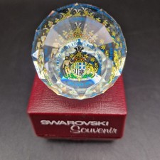 Swarovski 1991 Duke Edinburgh 70th Birthday 40mm Ball Crystal Royal Paperweight
