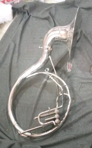 Sousaphone bell made of - sousaphone,