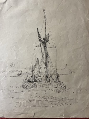 1913 original pencil ink - 1913,