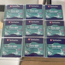9 Bundle  Verbatim DVD-RW