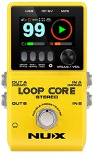 NUX Loop Core Stereo Guitar Effect Pedal Built-In Drum Machine LCD HD Display