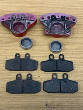 Old Lambretta Vespa AJP Front Disc Brake Calliper  & Pads   PARTS ONLY  c