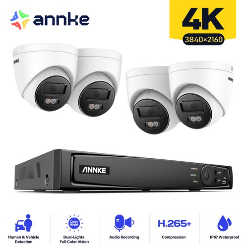 Annke colorvu cctv system - annke, 4k