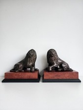2x Wooden Base Bronze Regency