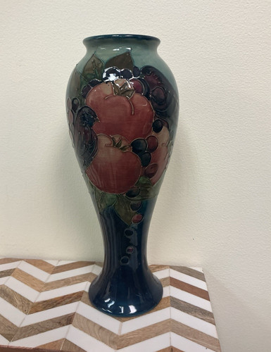 Vintage moorcroft finches vase - vintage,