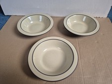 3 X Hornsea Cornrose Rimmed Cereal  Bowls 17cm Lancaster Vitramic VGC