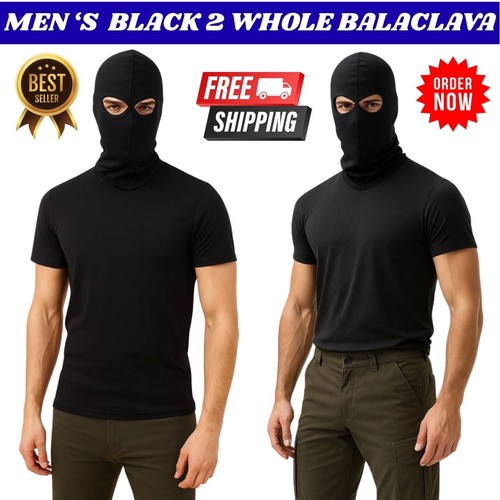 Mens black hole balaclava - black, 2