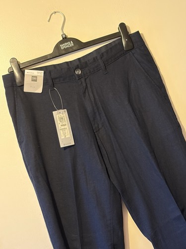 Mens linen rich trousers - mens,