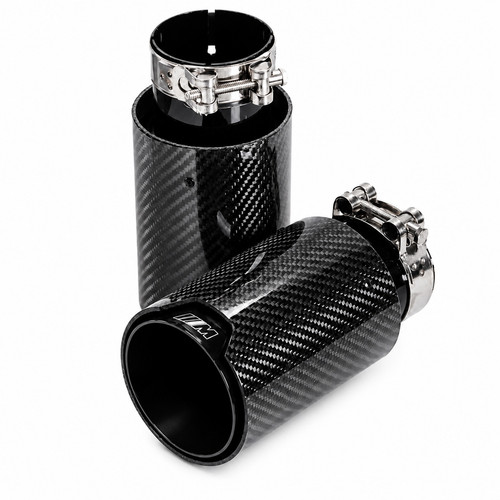 Single carbon fiber exhaust - carbon,