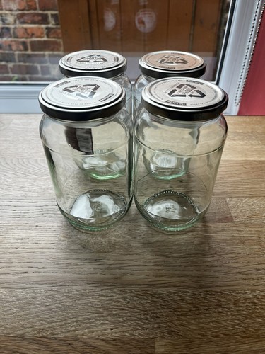 Four large glass - , for