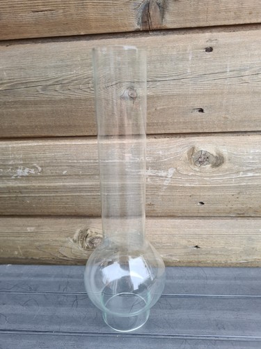 Vintage glass oil lamp funnel - vintage,