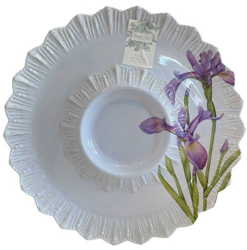 Shabby chic purple iris - shabby,