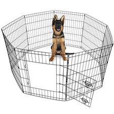 Metal dog playpen foldable - metal,