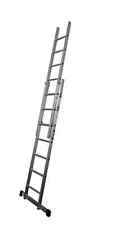 2.2 - 3.3M Two Section EN131 General Trade/DIY Alloy  Ladder 7 Rung Lyte