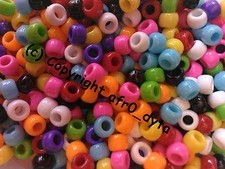 500 or 1000 Pony Beads Mixed 9x6mm Barrel Shape For Jewellery Making