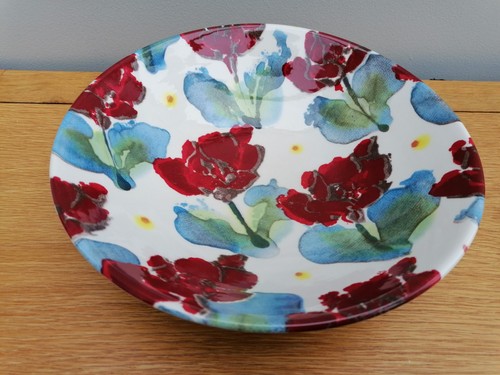 Poole pottery poppy bowl - poole,