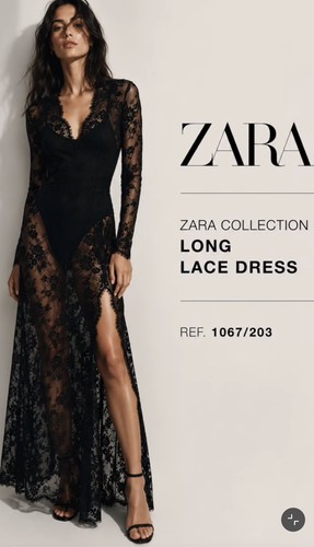 Zara collection long lace - zara,