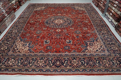 Vintage handmade wool oriental - wool,