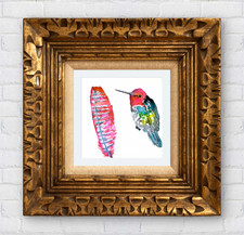 Hummingbird Painting Original
