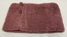 FAT FACE NECK WARMER SNOOD Dark Pink Soft Fleece Adjustable One Size