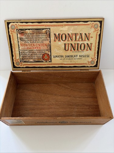 Vintage cedar wood cigar - wood, box