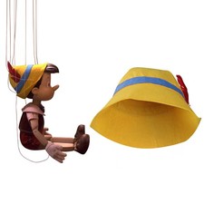 Pinocchio Yellow Hat Cosplay Hat Props Halloween Carnival Costume Accessories
