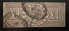 QV Stamp Scarce £1