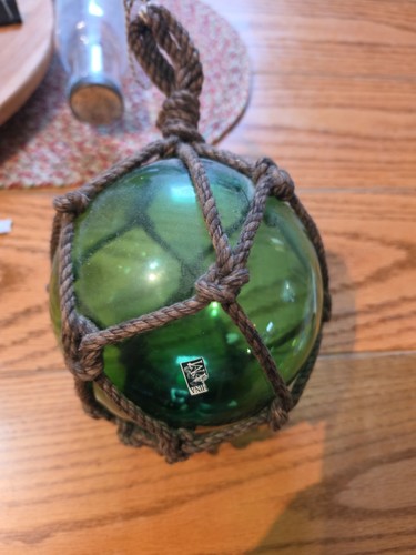 Hand blown glass fishing net - fishing,
