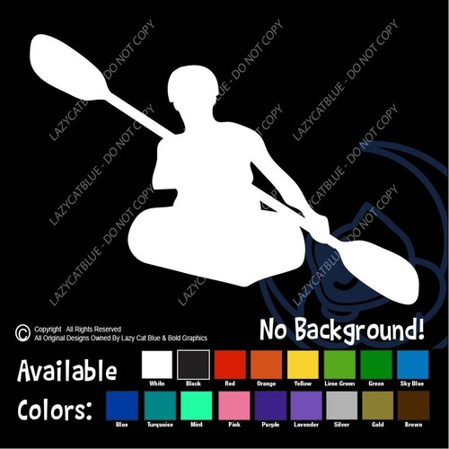 Kayak decal sticker kayaking - decal,