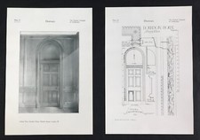 London Mayfair Bourbon House Building design architecture drawing plans 1907