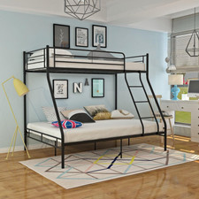 Metal Triple Bunk Bed, 3Ft