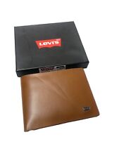 Mens Levis Brown Tan Colour ￼Leather Wallet  With Box