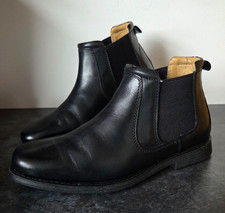 Henley Men’s Black Leather