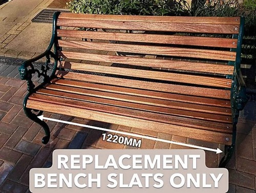 Hardwood sapele bench slat - bench, set