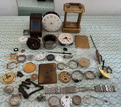 Vintage watch and clock parts - vintage,