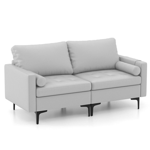 Costway modern leathaire - costway,