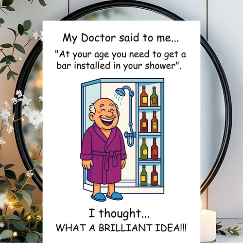 Funny birthday card fathers - funny,
