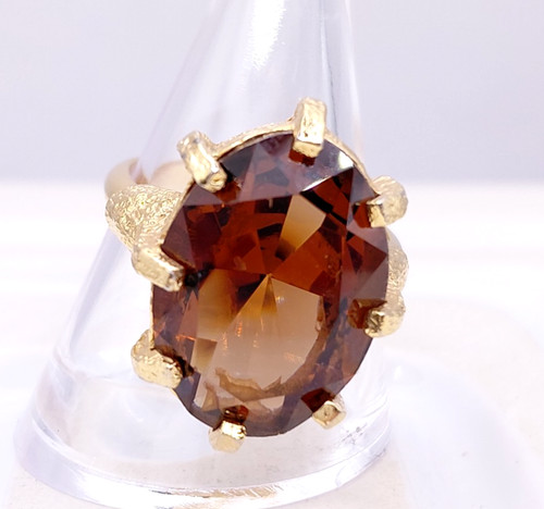 Vintage chunky orange stone - vintage,