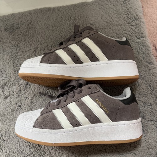 Adidas taupe brown - taupe, white