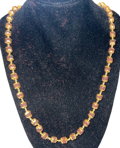 Rudraksha 22ct gold necklace - 22ct,