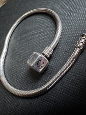 Chamilia 19cm classic lock Silver Bracelet (For Charms/Beads)