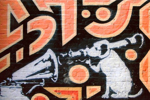 Banksy hmv dog rocket - banksy, launcher