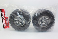 Traxxas 7774 A Tires On Rim Black Chrome 2 Pieces 8S X-Maxx New OVP