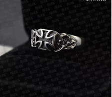 WWII GERMAN Iron Cross RING Adjust Size