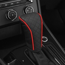 Car Hand Gear Shift Knob Cover PU Leather Protector Trim No Slip Accessories