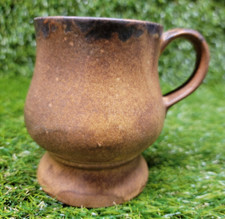 McCoy Brown Pottery Pedestal