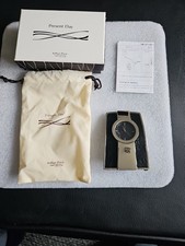 DESK CLOCK  WITH  LEATHER  INLAY