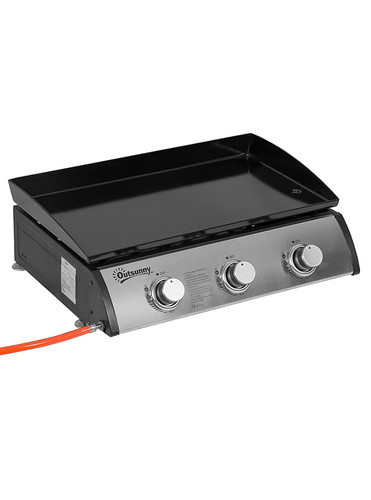 Portable burner gas plancha - 3-burner,