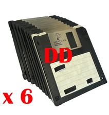 6x   3.5 inch RANDOM Floppy
