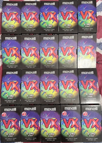 20x maxell used blank vhs - 20x,